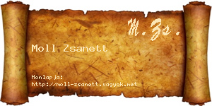 Moll Zsanett névjegykártya